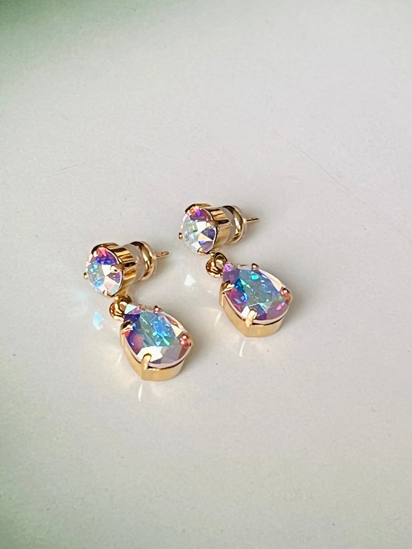 Mini Drop earrings - aurore boreale