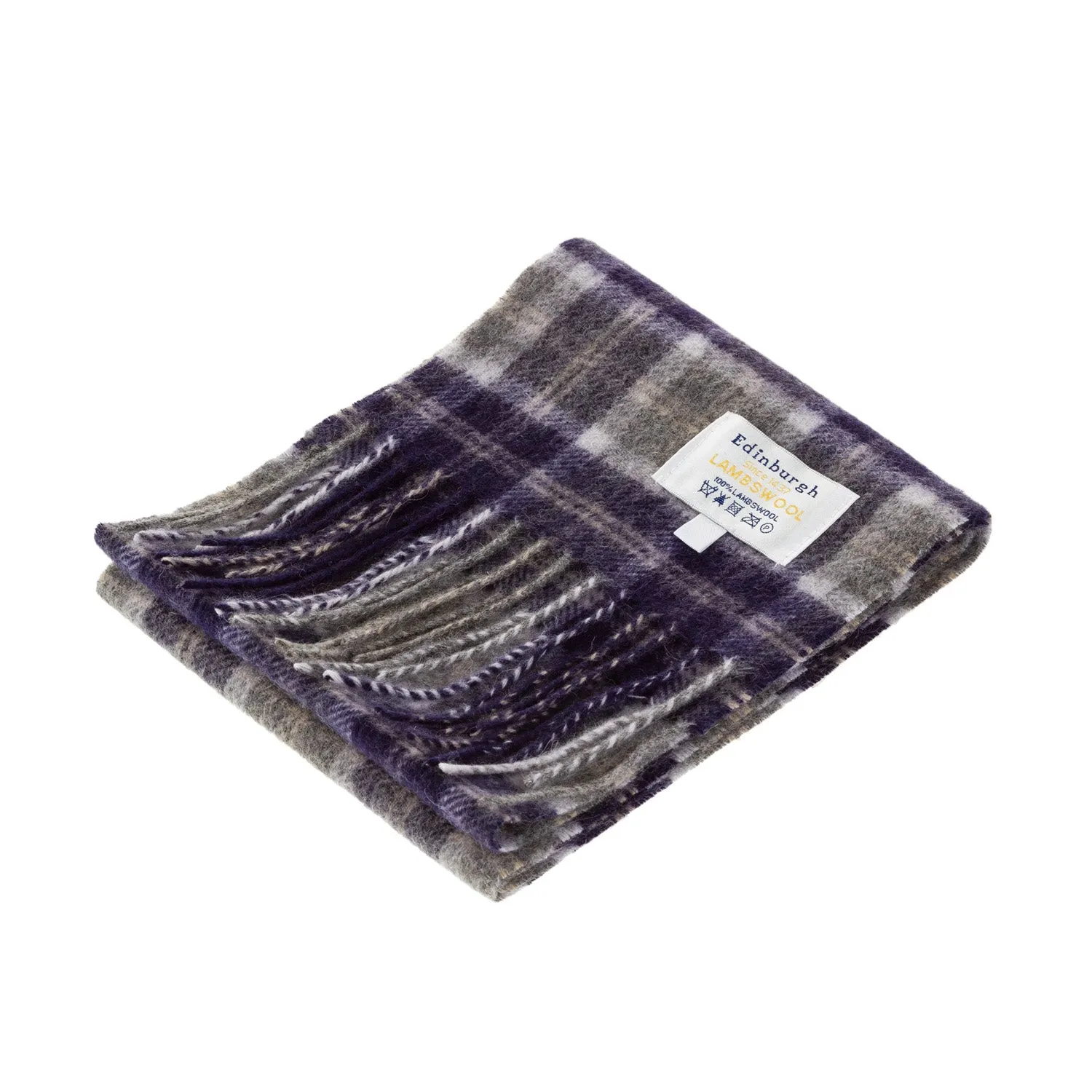 Mini Edinburgh Lambswool Scarf  Bannockbane Silver