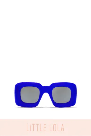 Mini Happy Days Chunky Frame Sunglasses - Blue