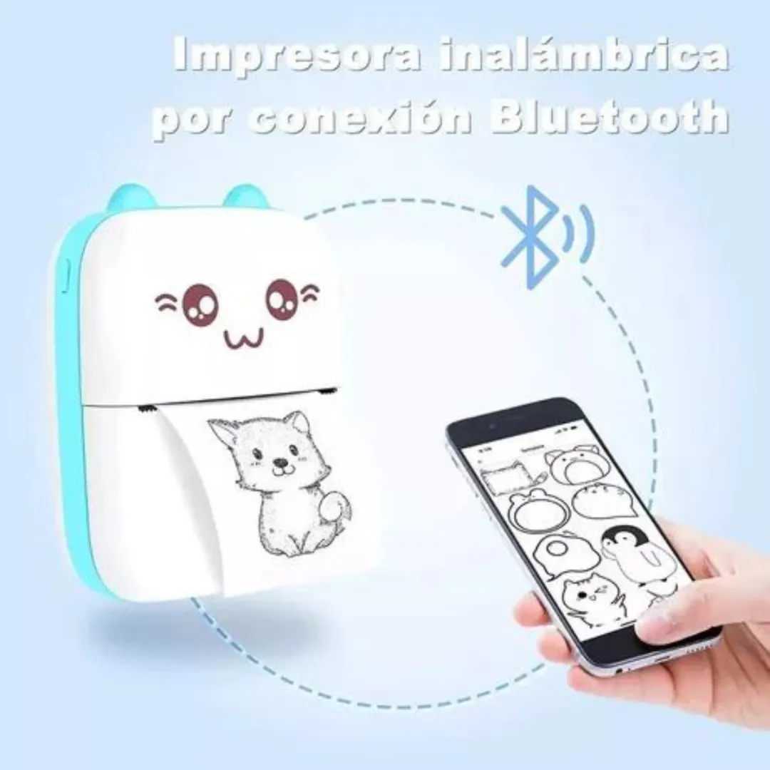 Mini Impressora Térmica Portátil Sem Fio Bluetooth Usb Fotos