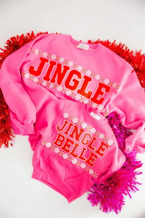 MINI KIDS JINGLE BELLE PINK PULLOVER