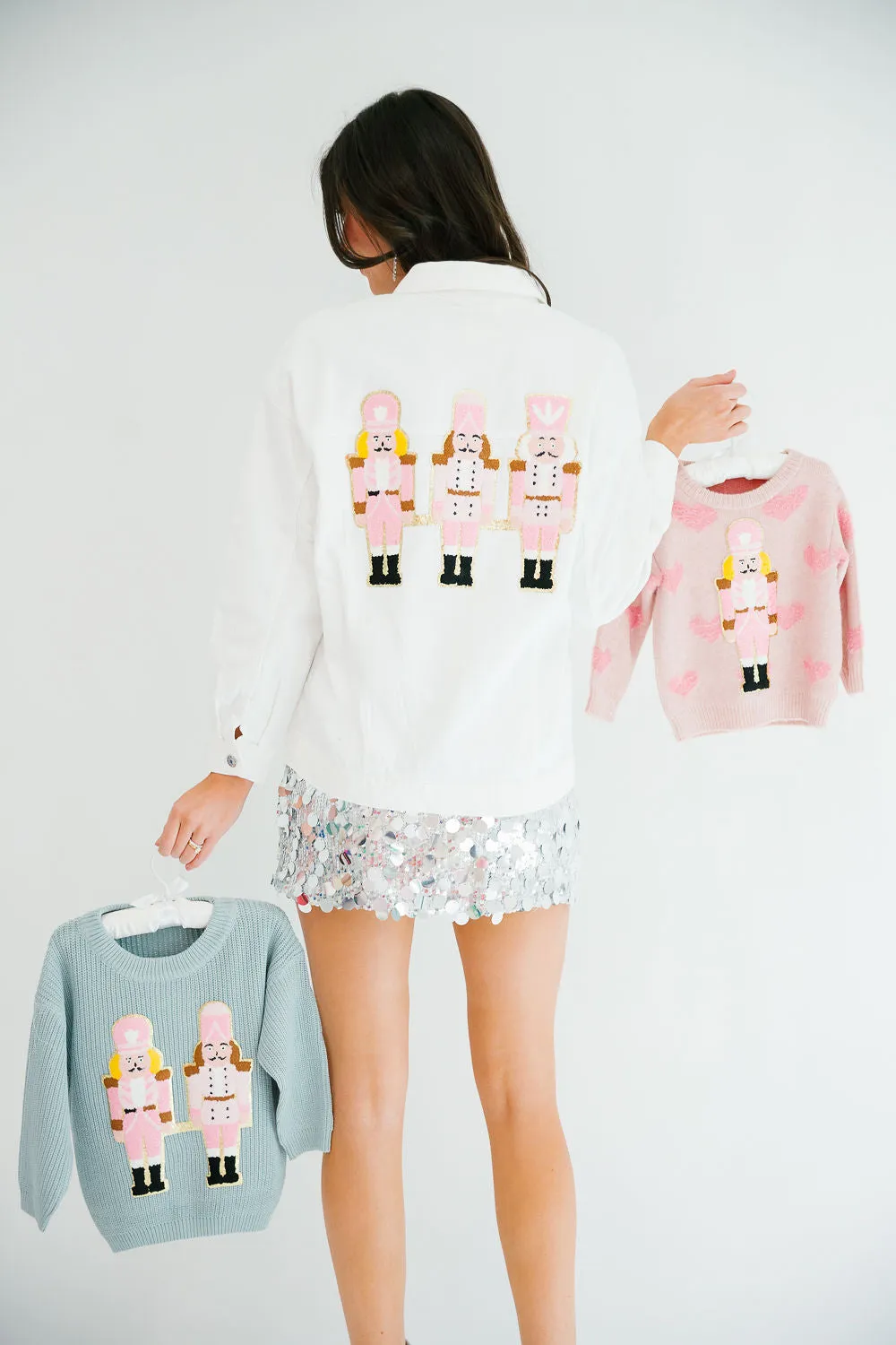 MINI KIDS NUTCRACKER HEART SWEATER