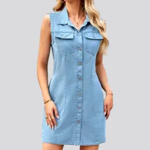 Mini light 90s jeans dress