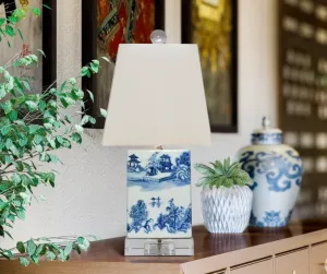 Mini Porcelain Blue & White Table Lamp