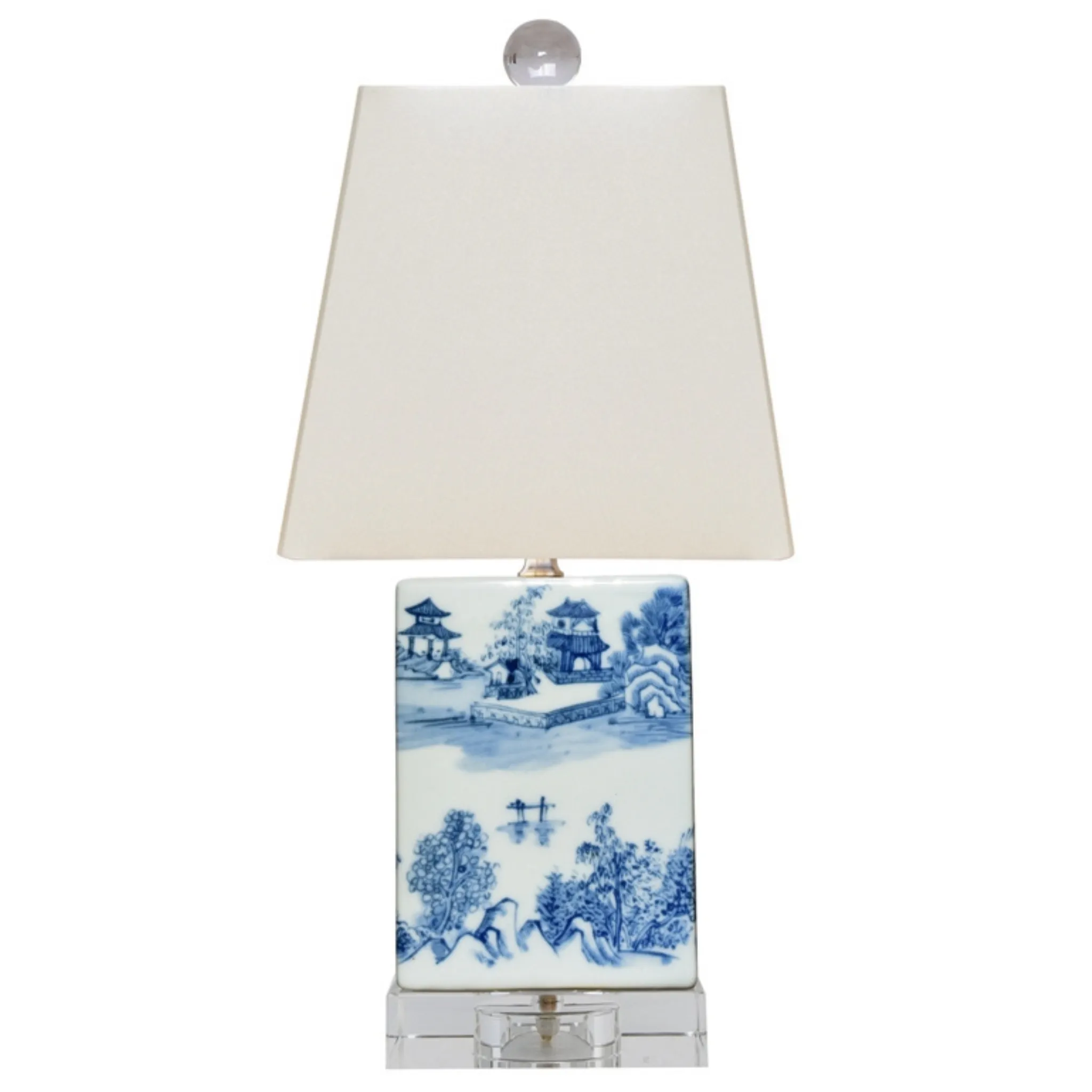 Mini Porcelain Blue & White Table Lamp