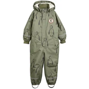 Mini Rodini Kebnekaise Penguin Winter Suit Green