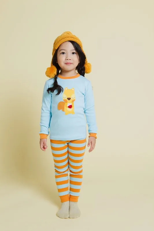 Mini Squirrel Long Sleeve Pajama