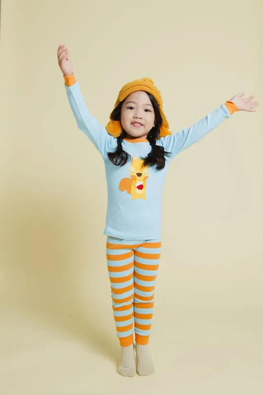 Mini Squirrel Long Sleeve Pajama