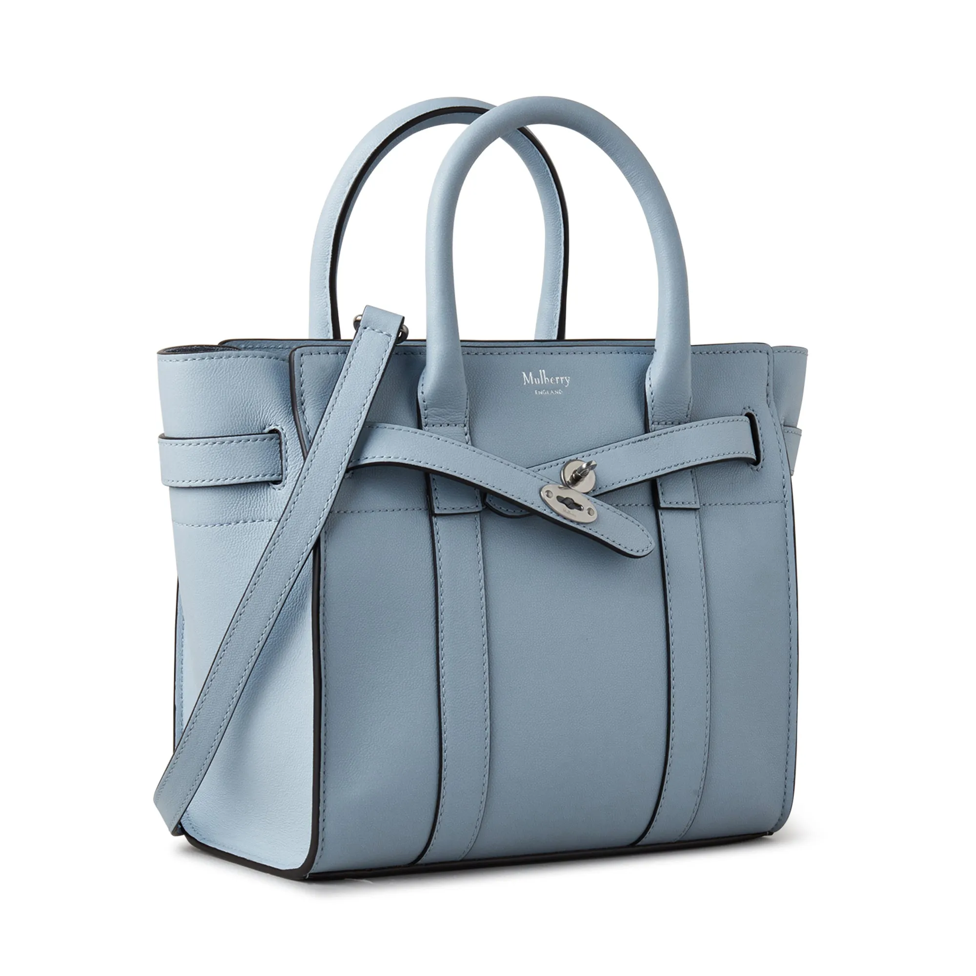 Mini Zipped Bayswater Micro Classic Grain (Poplin Blue)