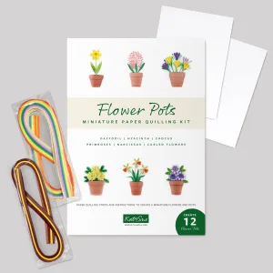 Miniature Flower Pots Quilling Kit