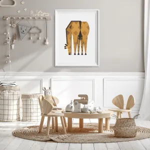 Minimal Giraffe Safari Nursery Print