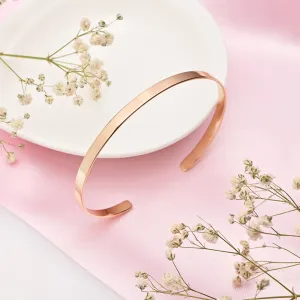 Minimal Rose Gold Bliss 925 Sterling Silver Slider Bracelet