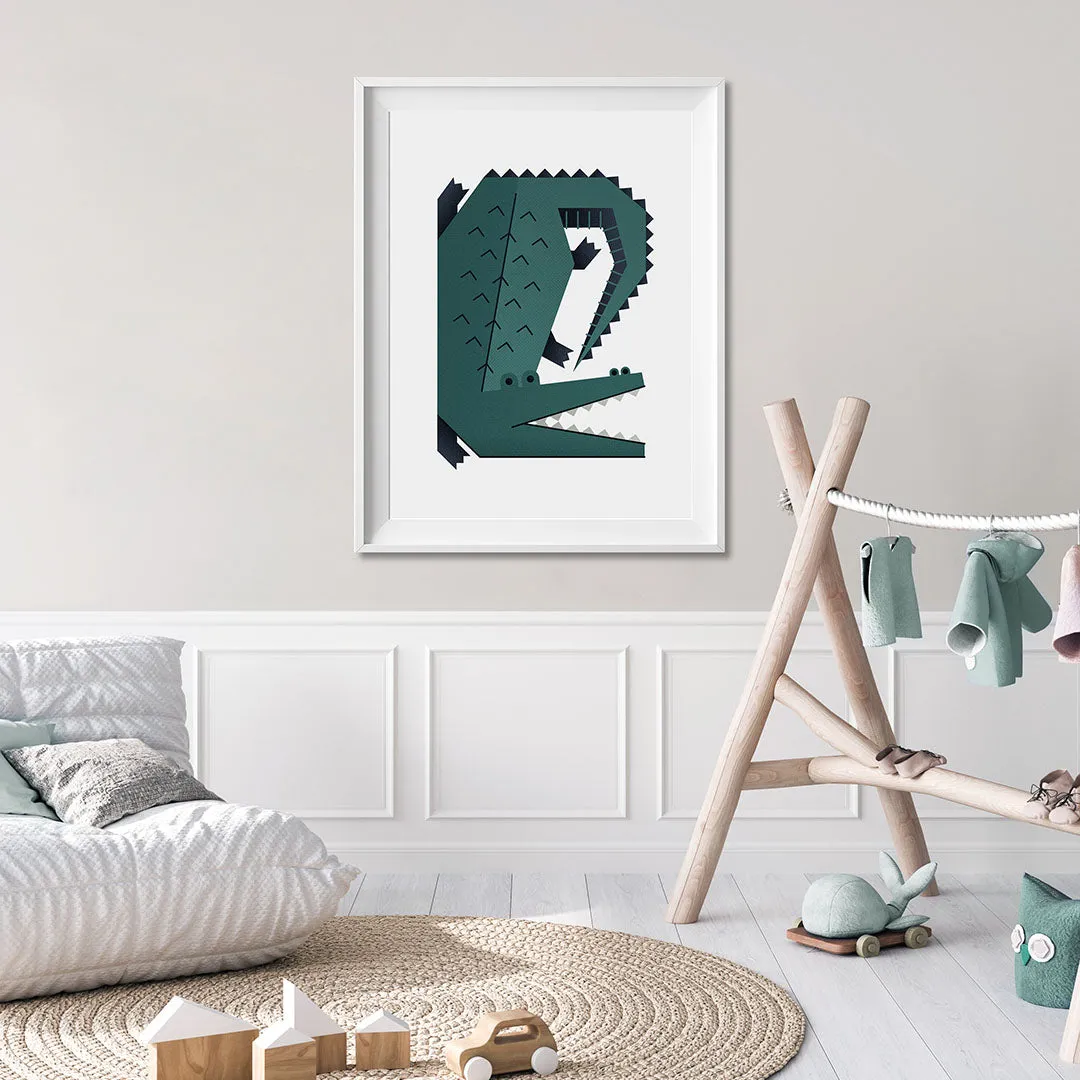 Minimal Safari Animals Nursery Prints Set Of 4