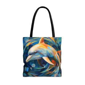 Minimalism Abstract Dolphin Tote Bag