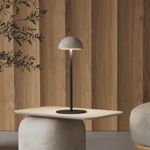 Minimalist Beige Marble Table Light