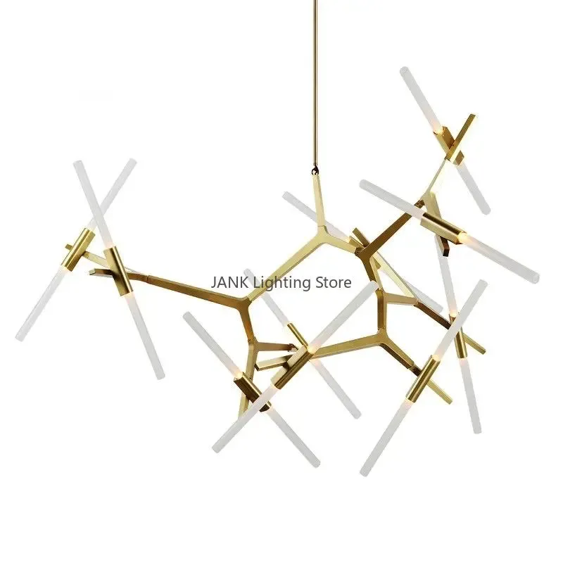 Minimalist Branch Chandelier by Mansion - LED Pendant for Living Room