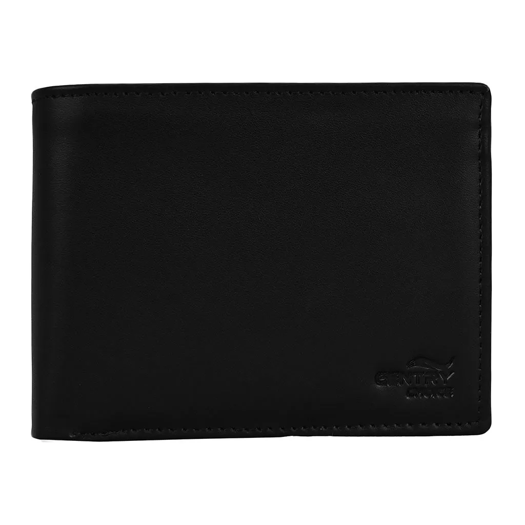 Minimalist Business Leather Wallet Black