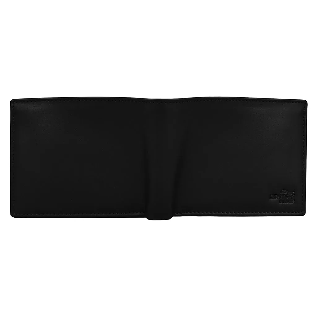 Minimalist Business Leather Wallet Black