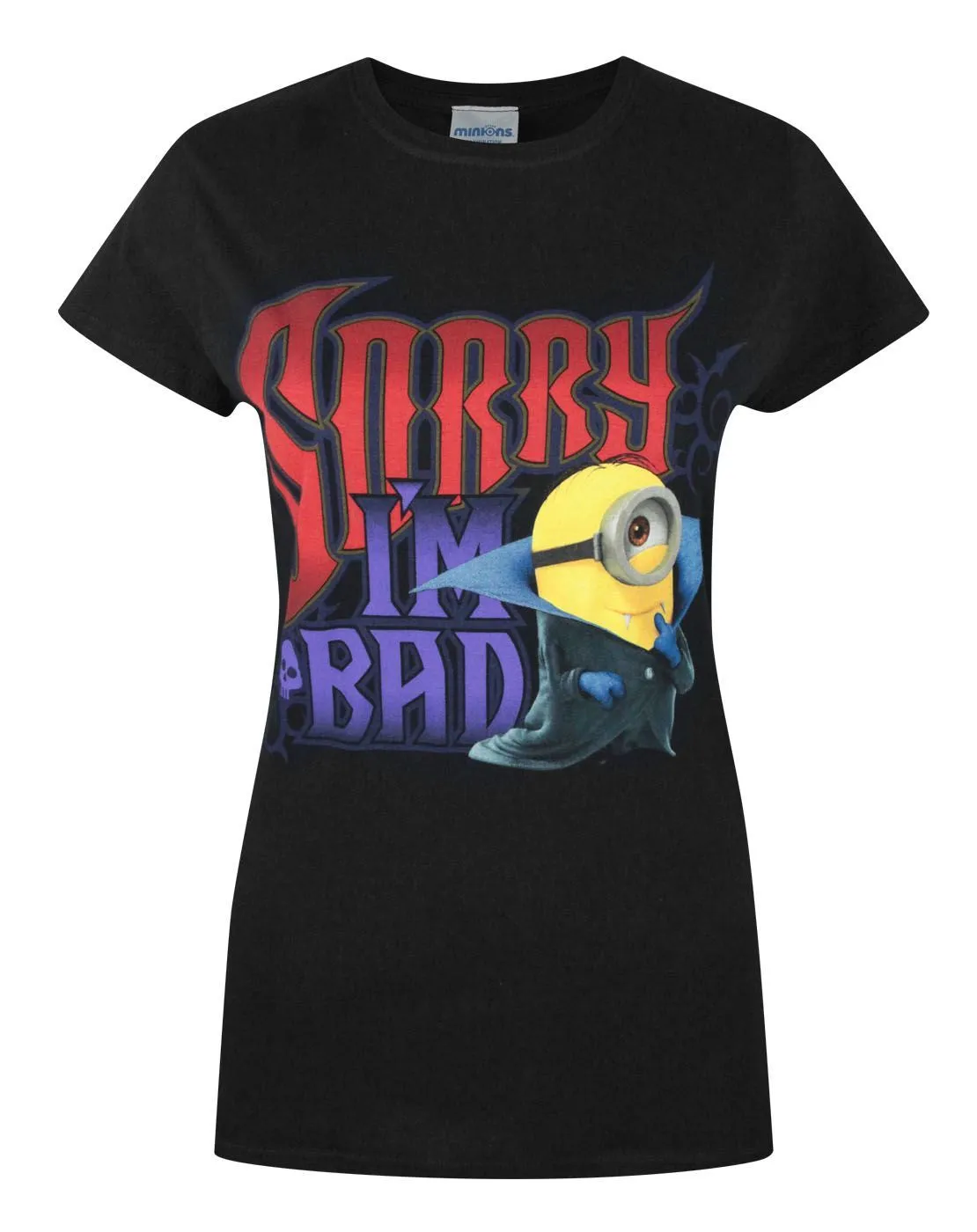 Minions Sorry I'm Bad Women's T-Shirt