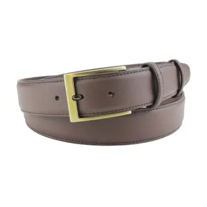 Mink Brown Imitation Leather Mottled Belt