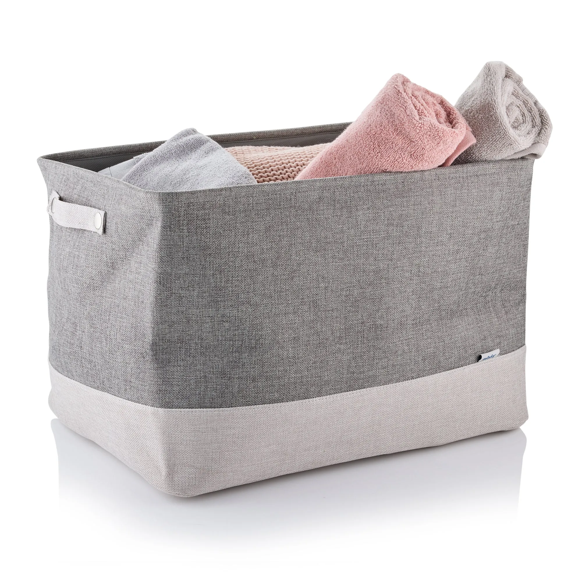 Minky Large Fabric Laundry Basket - 73L