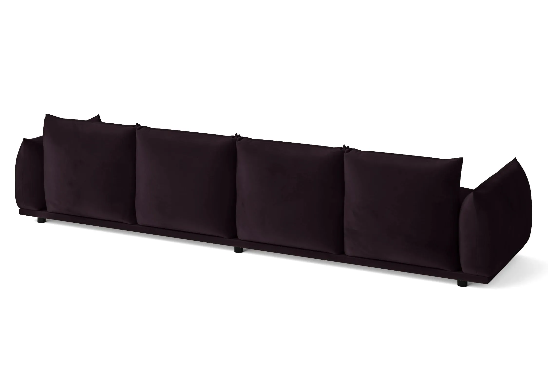 Minneapolis 4 Seater Sofa Purple Velvet