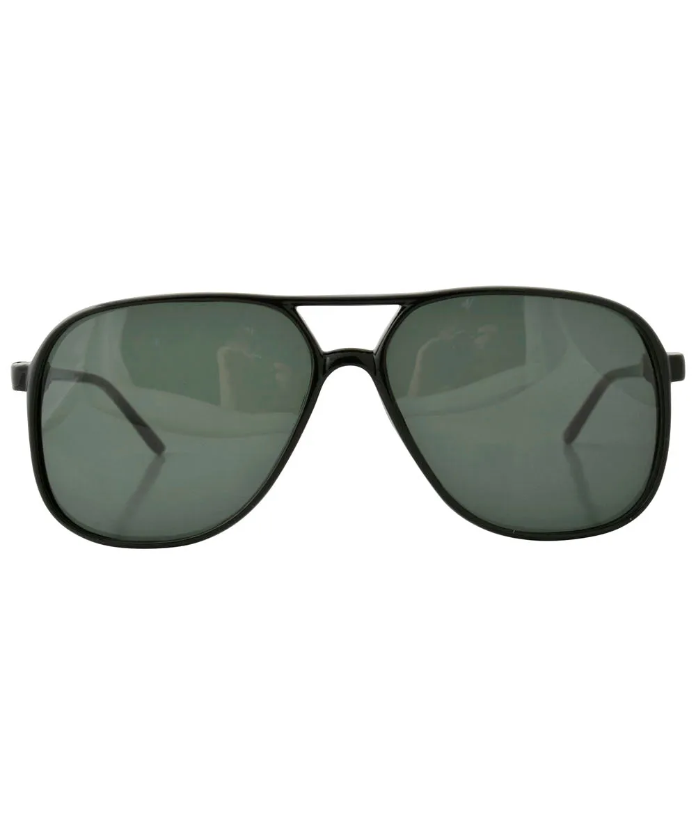 MINNESOTA Black Aviator Sunglasses