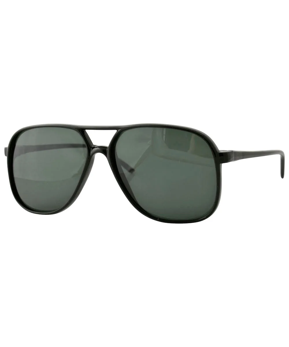 MINNESOTA Black Aviator Sunglasses