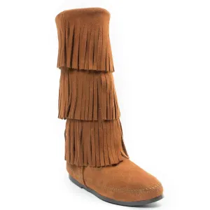 Minnetonka 3-Layer Fringe Boot - Womens Boots