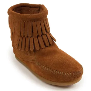 Minnetonka Double Fringe Side Zip - Children's Boot