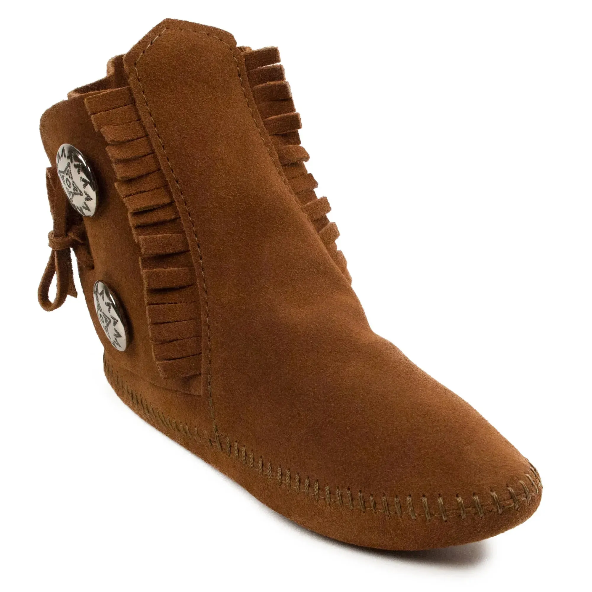 Minnetonka Two Button Softsole Boot - Womens Boots