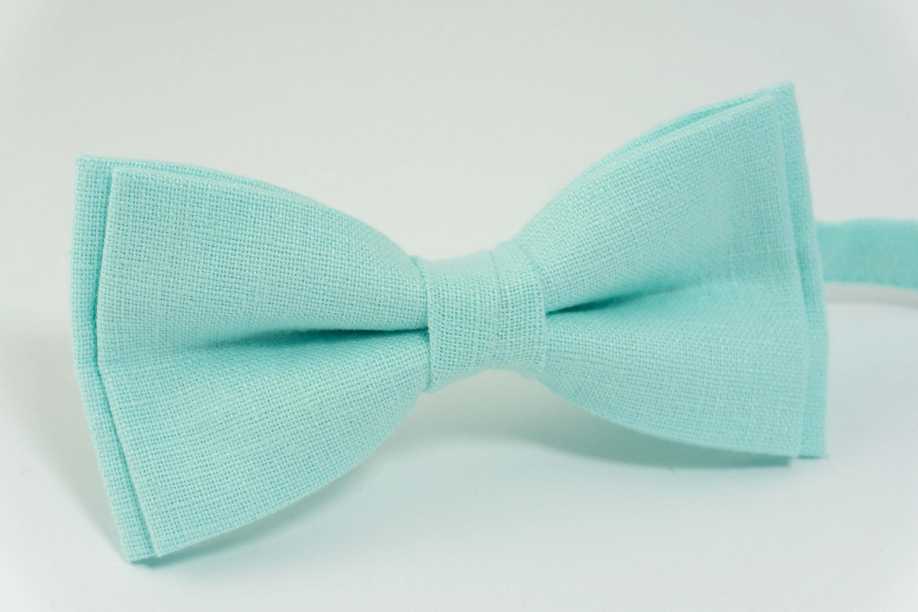 Mint bow tie | mens wedding bow tie