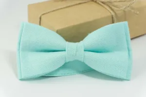 Mint bow tie | mens wedding bow tie