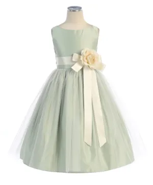 Mint Flower Girl Dress