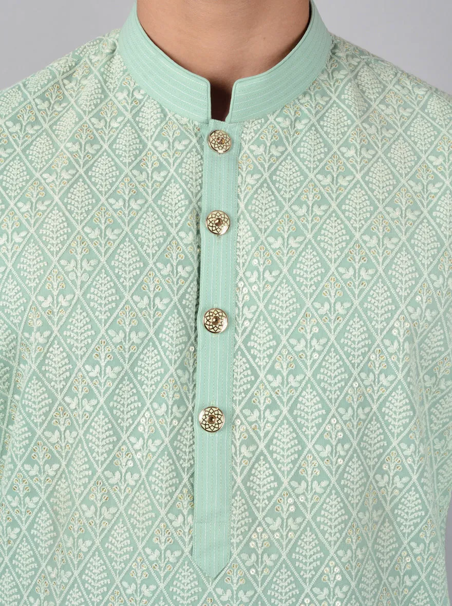 Mint Green Kurta Pajama | Siddhesh Chauhan