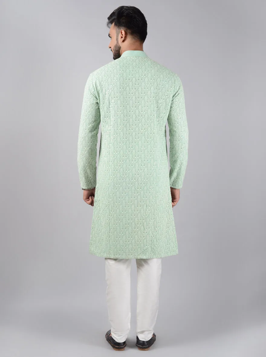 Mint Green Kurta Pajama | Siddhesh Chauhan