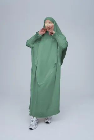 Mint Green Pristine prayer gown for Omrah or prayer