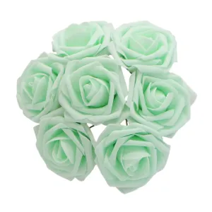 Mint Green Roses Fake Flowers Artificial Wedding Flower