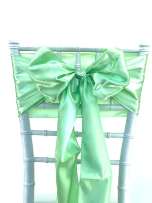 Mint Green Satin Sashes