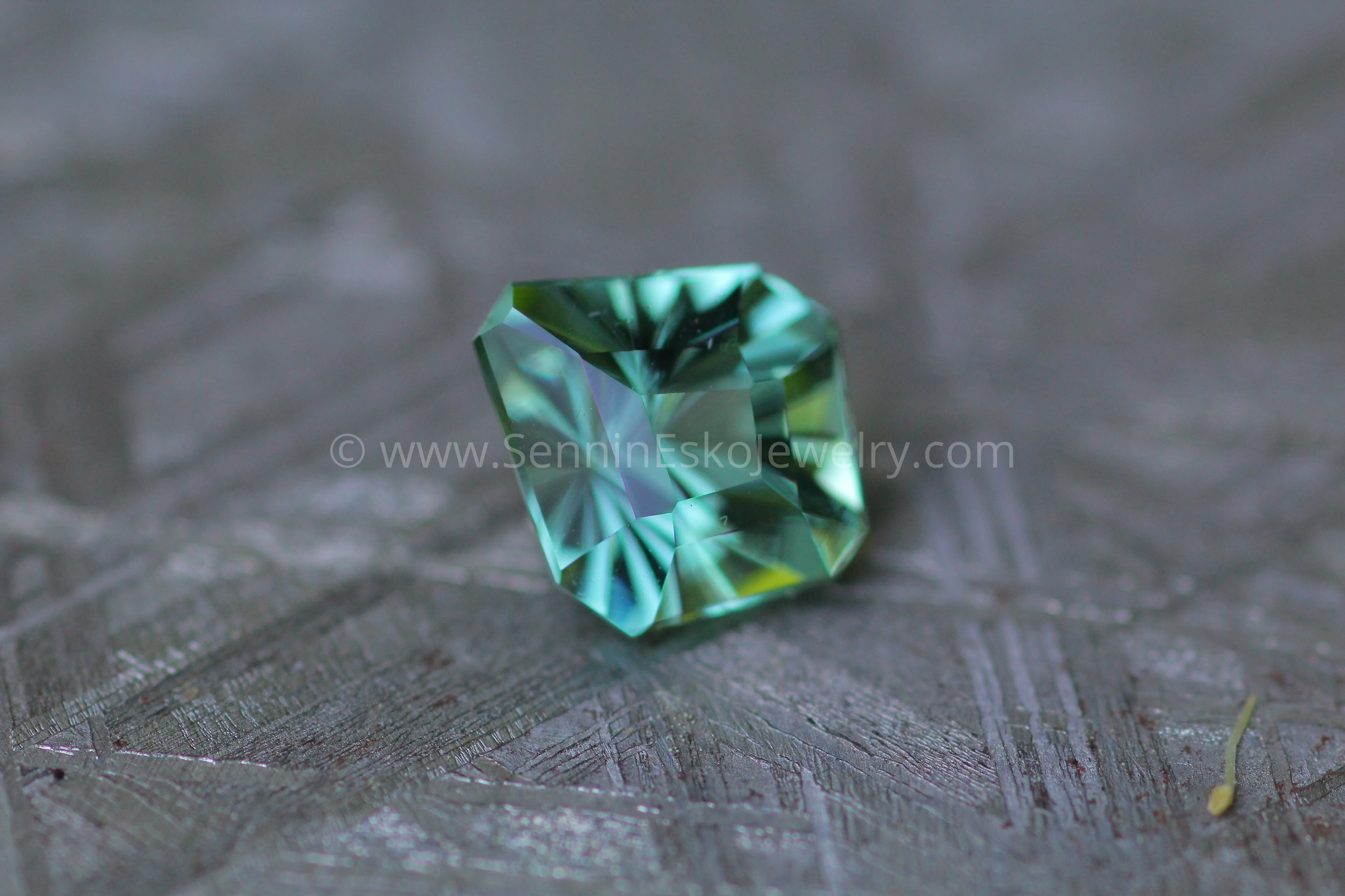 Mint Tourmaline Kite 1.65 carats - 8.4x7.2mm - Fantasy Shape