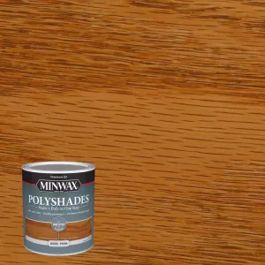 Minwax PolyShades Semi-Transparent Gloss Pecan Oil-Based Stain/Polyurethane Finish 1 qt