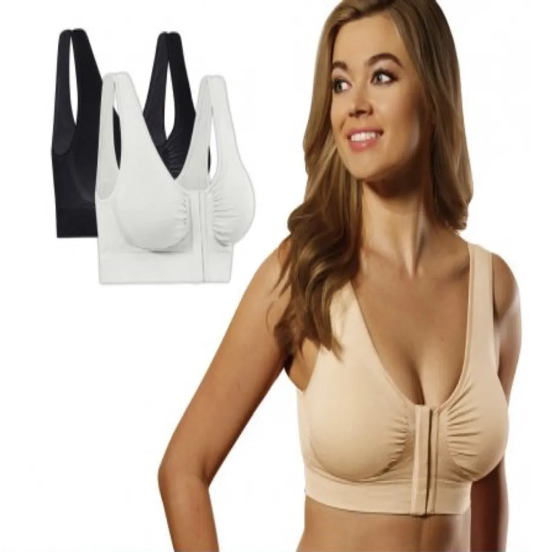 Miracle Bamboo Comfort Bra Deluxe - Set of 3 - 2XL (40”–42”)