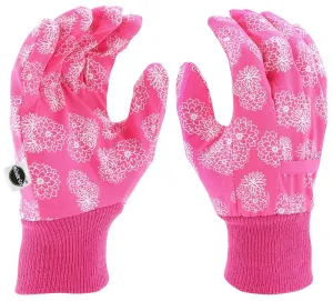 Miracle-Gro MG64002-W-ML Lightweight Garden Gloves, Women's, M/L, Knit Cuff, Canvas/Cotton/Polyester :PR: QUANTITY: 1