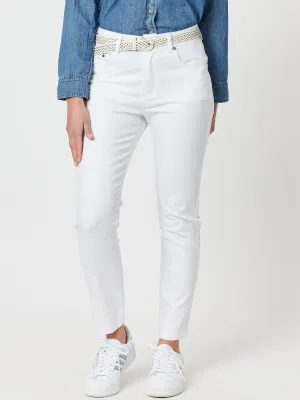 Miracle High Rise Jean - White