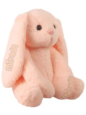 Mirada Cute Peach Bunny Soft Toy for Girls/Kids | Huggable Rabbit with Long Ears | Soft Stuffed Plush Animal | - 35cm