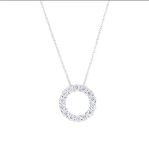 Mirage Circle Diamond Necklace 1/4ct