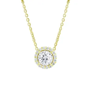 Mirage Halo Diamond Necklace 2/5ct