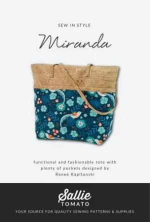 Miranda Tote Bag Pattern by Sallie Tomato