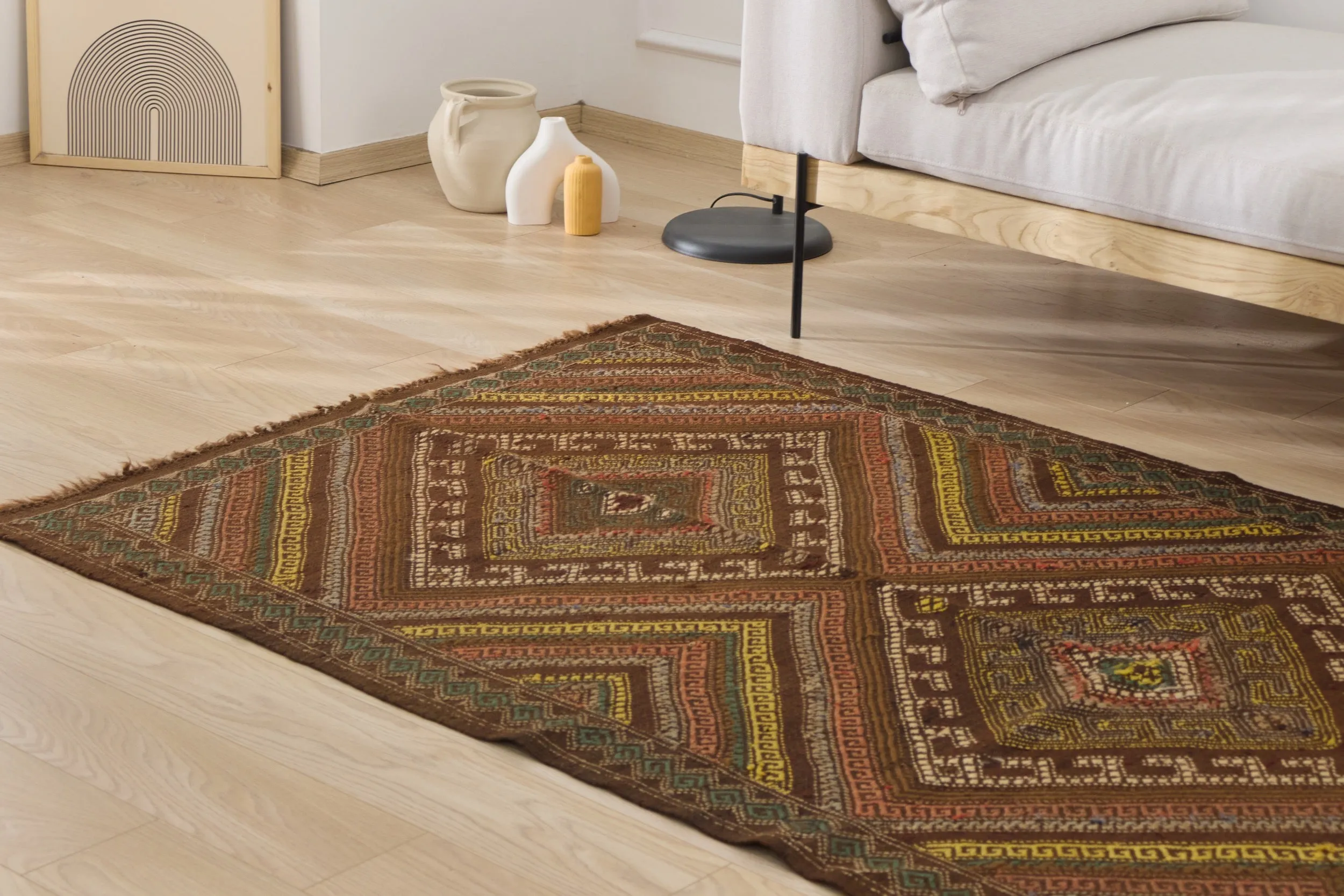 Mireya -Vintage Turkish Kilim Rug