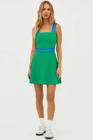 Miriam Dress Garden Green Waffle